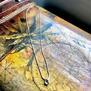 Sterling silver necklace with quartz pendant